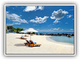 The Grand Mauritian - Beach view with loungers