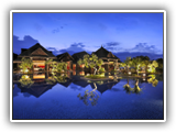 The Grand Mauritian - Brezza and Main Pool view by night