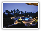 Sandies Mapenzi Beach Club at night 